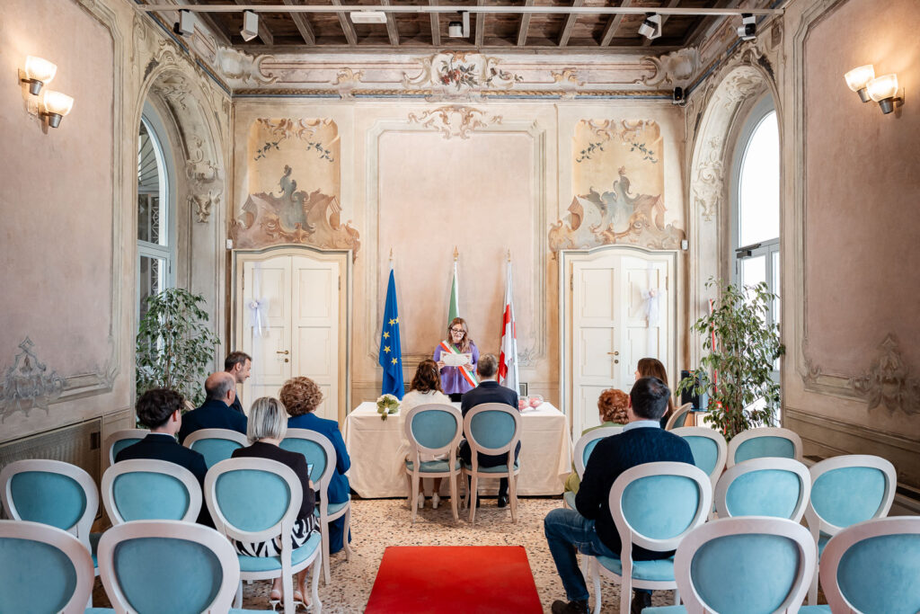 Sala matrimoni di Villa Litta Modigliani, fotografata da Stefano Pedrelli.